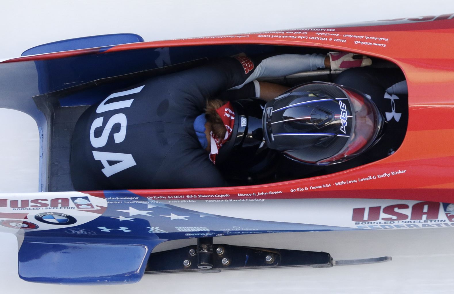 Lolo Jones and Jazmine Fenlator win silver medal at World Cup bobsled event