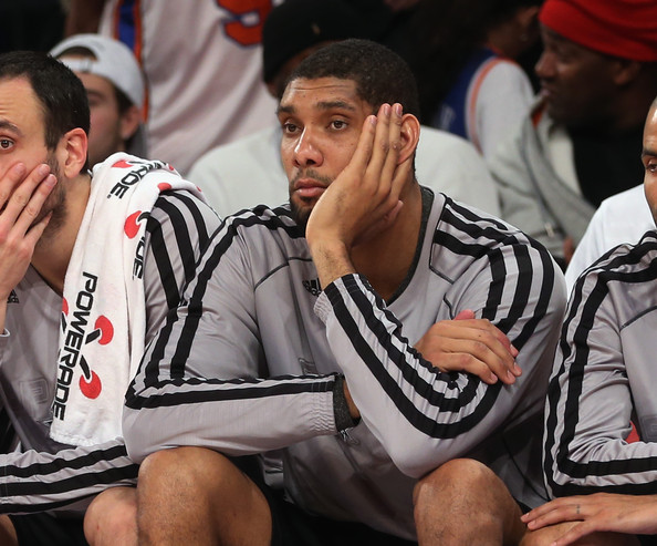 Tim Duncan suffers ankle and knee sprain in Saturday’s game