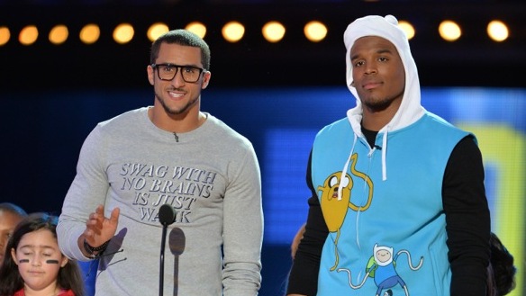 WATCH: Cam Newton and Colin Kaepernick sing Katy Perry’s “Roar” at Hall of Game Awards
