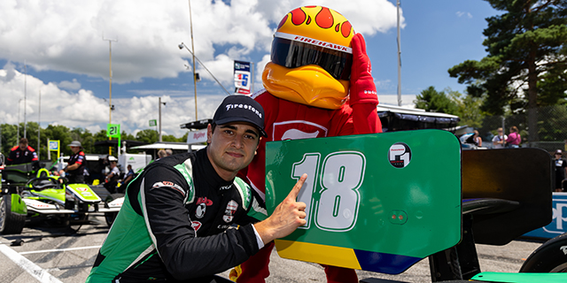 Caio Collet sets Mid-Ohio track record, scores Indy NXT pole