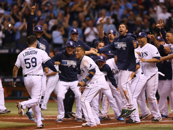 Rays win on walk-off from Jose Lobaton, force Game 4