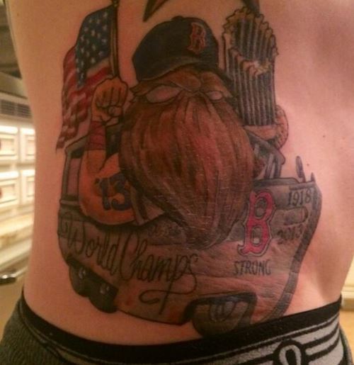 See Jonny Gomes’ awesome new Red Sox World Series tattoo