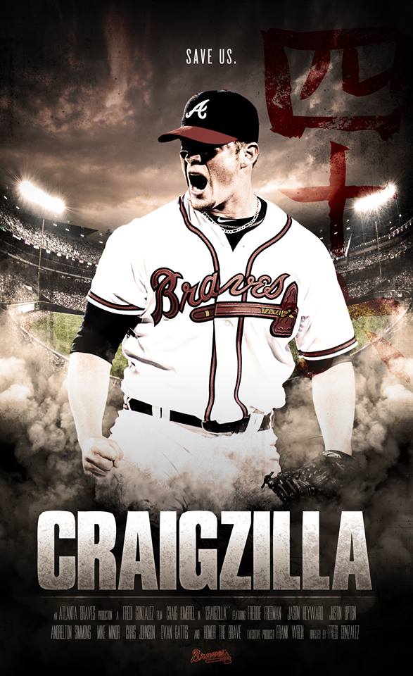 Braves release Godzilla themed Craig Kimbrel artwork