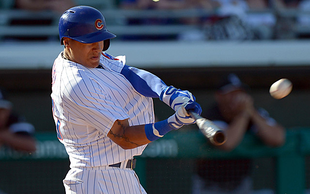Iowa Cubs playing Javier Baez at second base