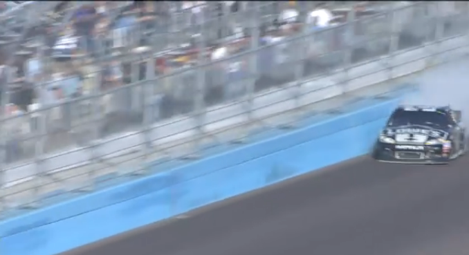 Video: Jimmie Johnson crashes in turn four at Phoenix