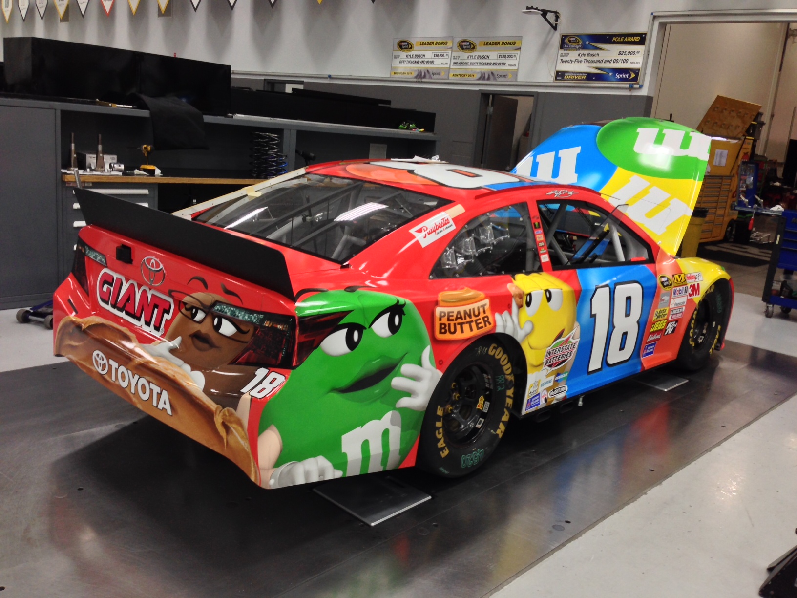 Kyle Busch's M&M's Fudge Brownie Paint Scheme : r/NASCAR