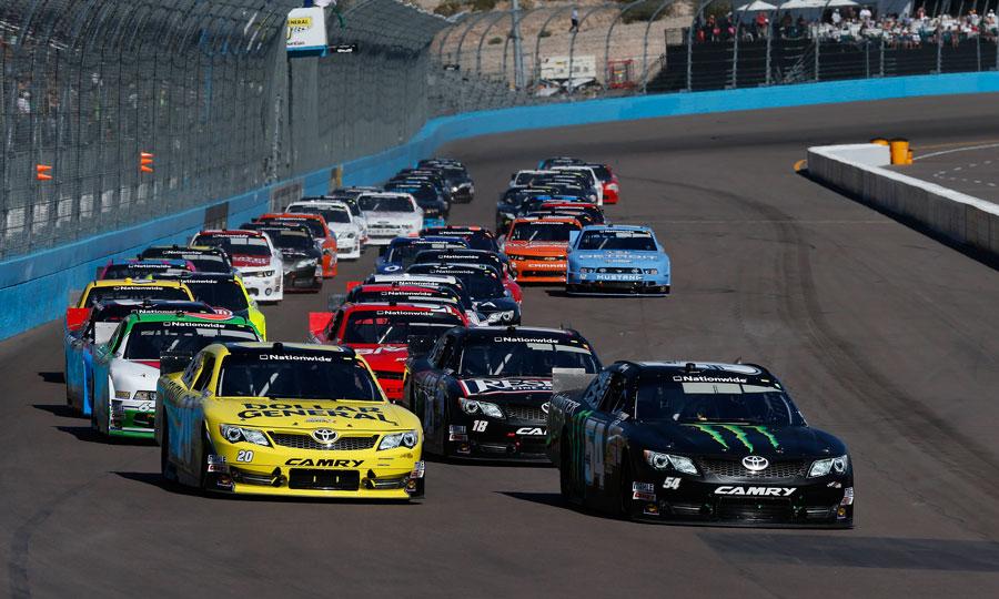 Phoenix: Nationwide Series starting lineup, green flag and tv info for ServiceMaster 200