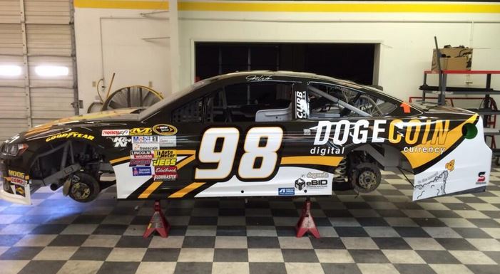 Dogecoin community rallying behind Josh Wise again for All-Star race