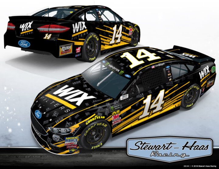 WIX Filters sponsoring Bowyer’s No. 14 at Chicagoland