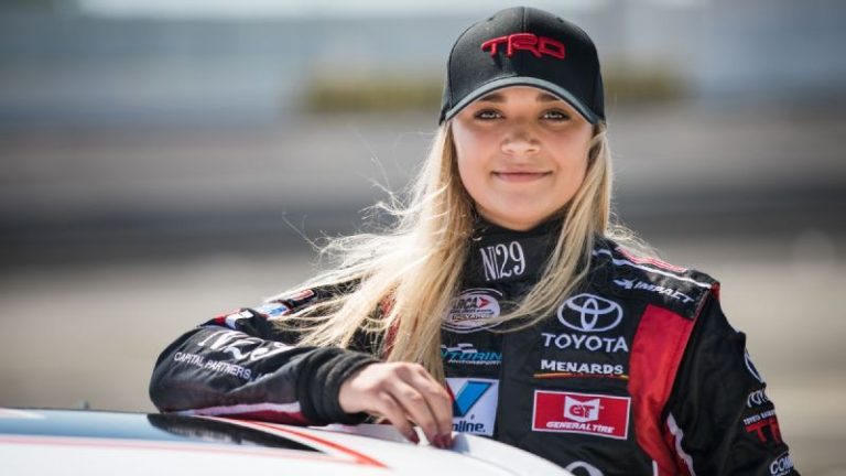 Natalie Decker finishes last in first truck race