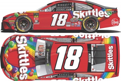 Kyle Busch driving Skittles car at ISM