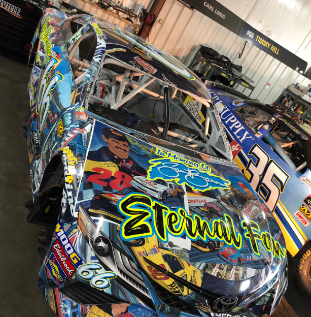 Joey Gase’s Sam Bass tribute car is pure fire at Richmond