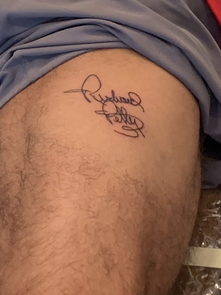 Bubba Wallace gets Richard Petty tattoo