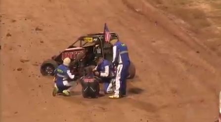 Christopher Bell takes hard crash in dirt race in New Zealand