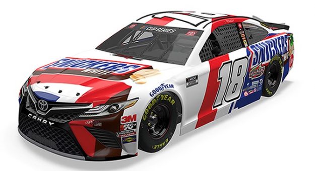 White Snickers schemes for Kyle Busch at Las Vegas
