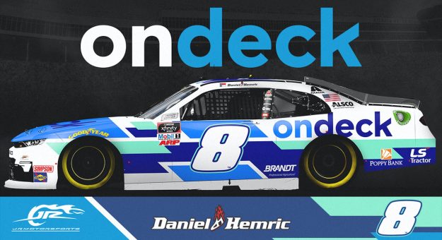 OnDeck sponsoring Daniel Hemric at Atlanta and Chicago