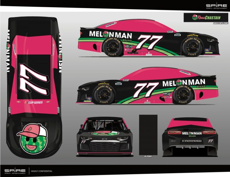 Ross Chastain driving for Spire Motorsports at Indianapolis