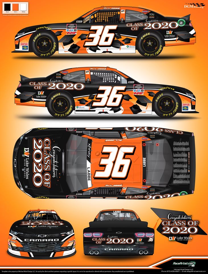 DGM Racing honors hometown Class of 2020 with paint scheme     JUNE 16, 2020  AT 3:29