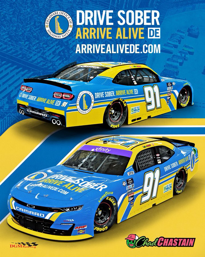 Chad Chastain and DGM Racing encouraging drivers to “Use Your Melon” at Dover