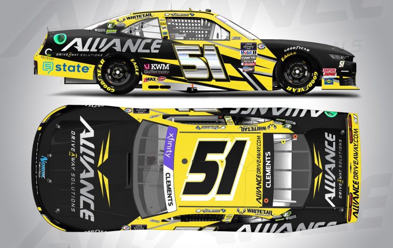 Jeremy Clements sponsored by Alliance Driveway in Chicago Street race