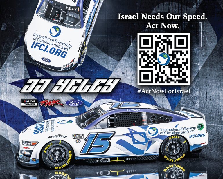 J.J. Yeley’s car to feature International Fellowship of Christians and Jews at Homestead