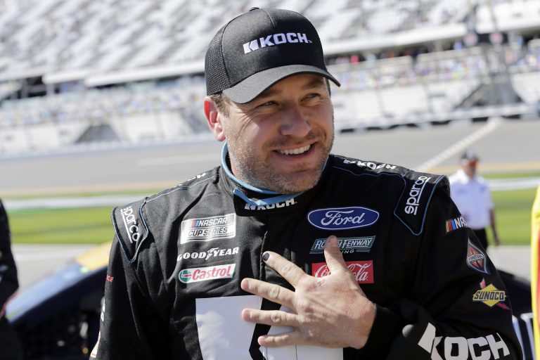 Ryan Newman competing in Xfinity Series race at Homestead