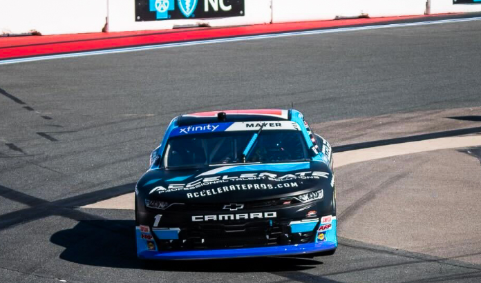 Sam Mayer on Xfinity Series pole at Charlotte Roval, Drive for the Cure 250 starting lineup