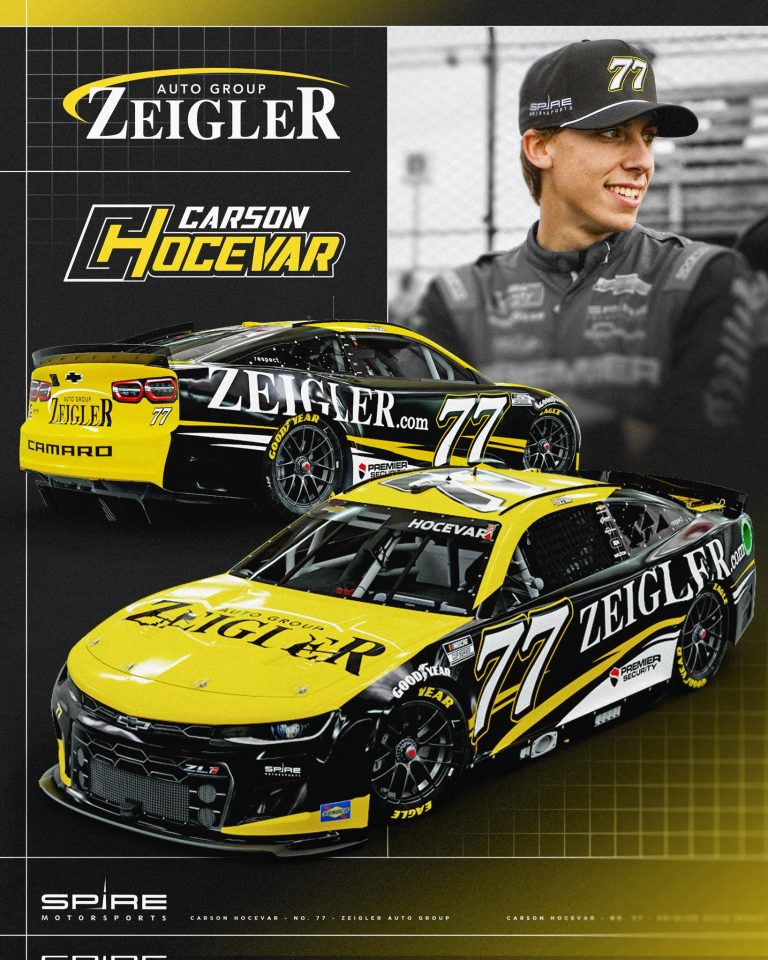 Carson Hocevar to be sponsored by Zeigler Auto Group for multiple events