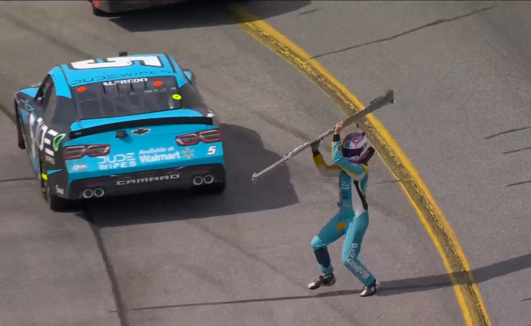 Joey Gase given fine for throwing rear bumper at Richmond