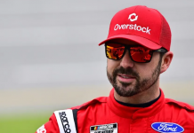 Josh Berry driving for AM Racing at Pocono