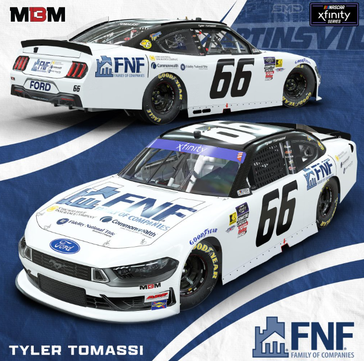 Tyler Tomassi Set for NASCAR Xfinity Series Debut with MBM Motorsports and Fidelity National Financial