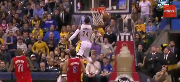 paul george pacers dunk