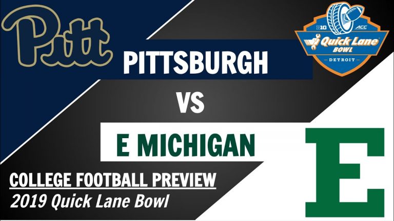 Pittsburgh vs. Eastern Michigan: Quick Lane Bowl betting odds, point spread and viewing info