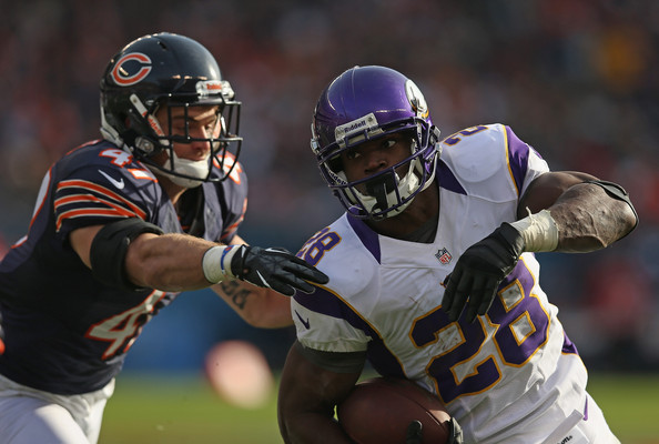 Adrian Peterson overslept and missed bus before Bears game