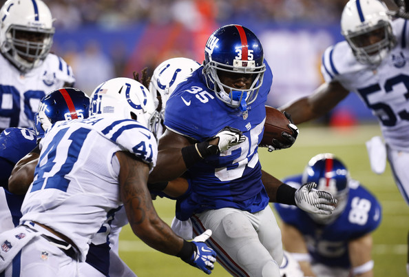 Giants lose running back Andre Brown to fractured leg