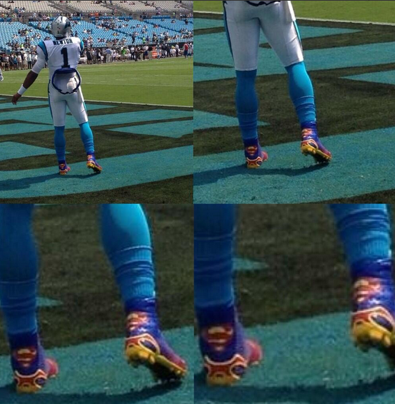 Cam Newton has Superman shoes on for Week 1