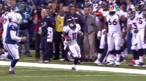 Colts Pat McAfee lays out Trindon Holliday (GIF)