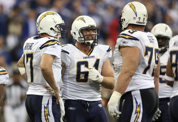 Chargers lose center Nick Hardwick in first quarter of playoff game