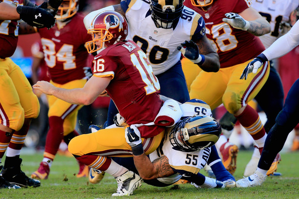 Rams shutout Redskins, Colt McCoy injured