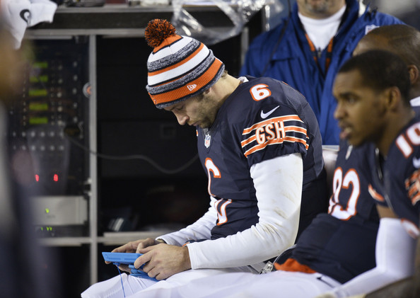 Jay Cutler sends frantic texts after being left home with kids