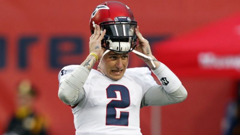 Johnny Manziel takes shot to head, leaves AAF game