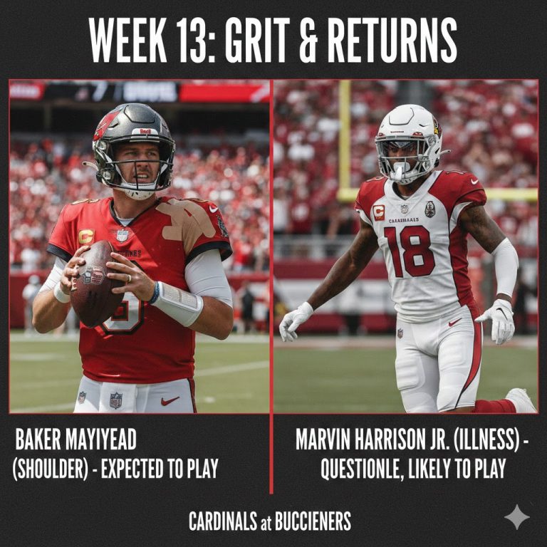 Barker Mayfield, Marvin Harrison Jr. both hoping to play in Week 13