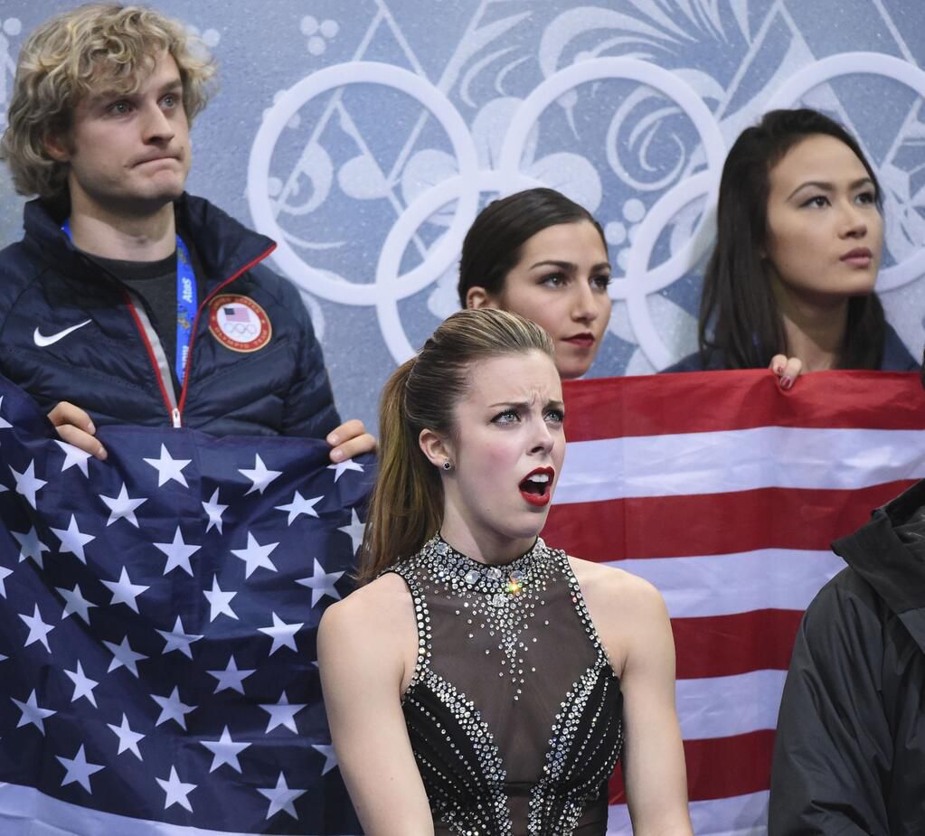 Ashley Wagner drops happy face after seeing score in short program