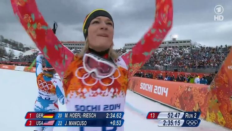 Maria Hoefl-Riesch wins gold in Women’s Super-Combined full results from Sochi Russia