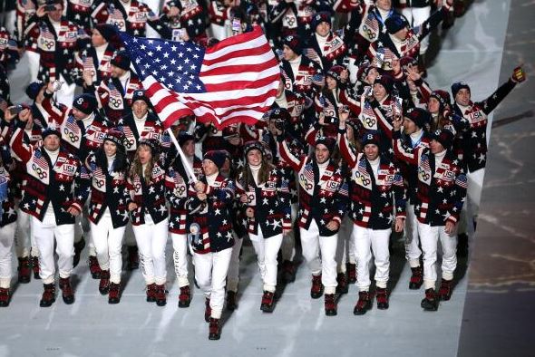 Watch Team USA Enter during Sochi Olympic Opening Ceremony