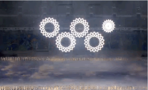 Sochi Olympic Rings Fail at Opening Ceremony (Video)
