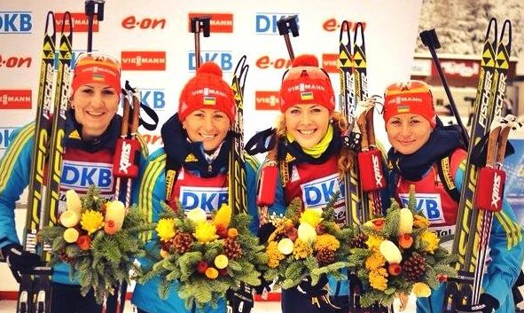 Ukraine wins gold in Women’s 4×6  km Relay, Full Biathlon Results