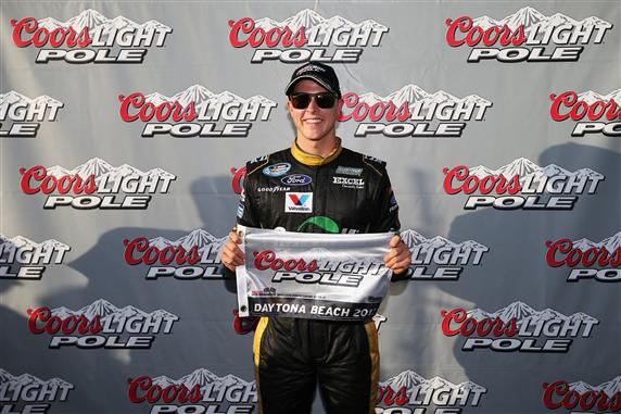 Daytona Friday NNS Qualifying Trevor Bayne Pole Award