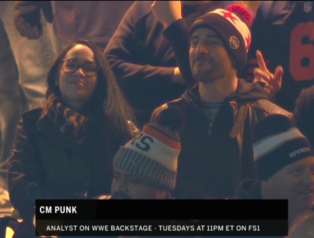CM Punk, AJ Lee spotted at Bears game