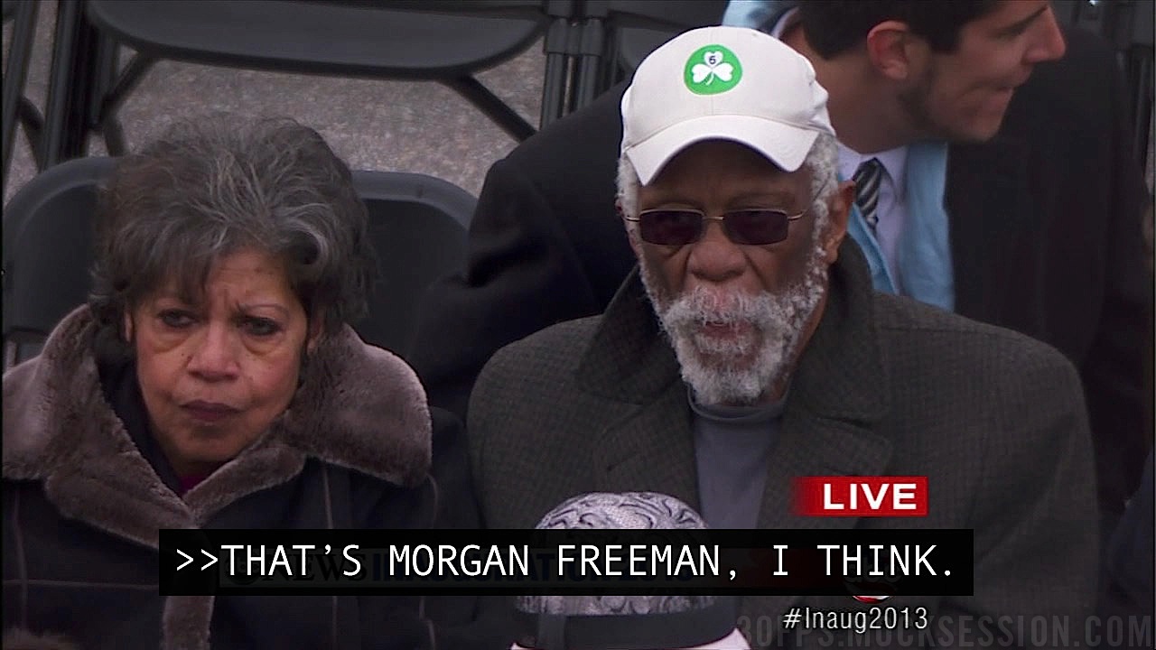 George Stephanopoulos mistakes Bill Russell as Morgan Freeman